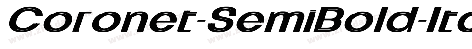 Coronet-SemiBold-Italic Wd字体转换